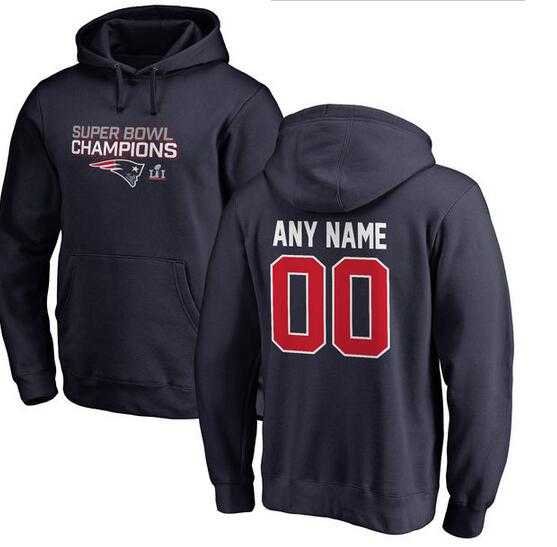 Customized Printed Men's New England Patriots Pro Line by Fanatics Branded Super Bowl LI Champions Personalized Pullover Hoodie Navy,We sell and wholesale Customized Printed Men's New England Patriots Pro Line by Fanatics Branded Super Bowl LI Champions Personalized Pullover Hoodie Navy on line form chian!